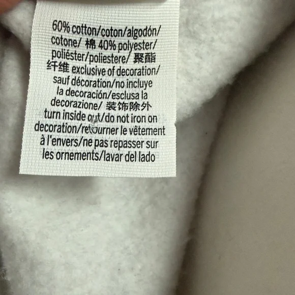 Victoria's Secret PINK Fleece Zip Up Perfect Hoodie in heather grey size XL - Picture 5 of 6